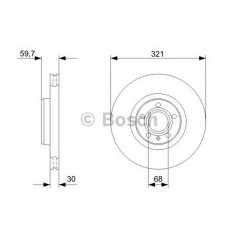 BOSCH Δισκόπλακα 0 986 479 300 A8 (4E_) 2002-2010