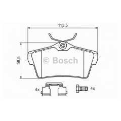 BOSCH Σετ τακάκια 0 986 494 192 JUMPY 2007, SCUDO (270_) 2007