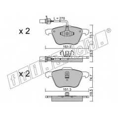 fri.tech. Σετ τακάκια 567.0 ECE, APPROVED