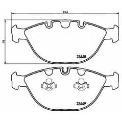 HELLA PAGID Σετ τακάκια 8DB 355 009-921 X5 (E53) 2000