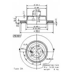 BRECO Δισκόπλακα BS 8551 X3 (E83) 2004