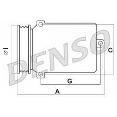 DENSO Συμπιεστής συστήματος κλιματισμού DCP23032 RENAULT, GRAND, SCENIC, III, MEGANE, CC, OE, DENSO, ID