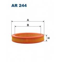 FILTRON Φίλτρο αέρα AR244 18 (134_) 1978-1993, FUEGO (136_) 1980-1992