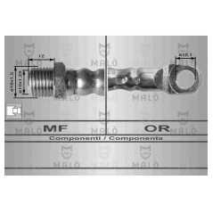 MALO Ελαστικοί σωλήνες φρένων (μαρκούτσια) 8023 FIAT