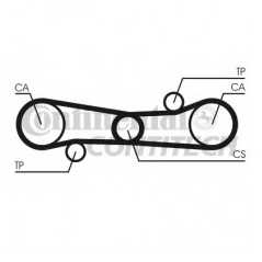 CONTITECH Ιμάντας Χρονισμού CT654 33 (905) 1983-1993, ALFASUD (901) 1972-1985, ARNA (920) 1983-1986