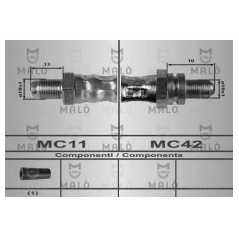 MALO Ελαστικοί σωλήνες φρένων (μαρκούτσια) 80191 KA (RB_) 1996-2008