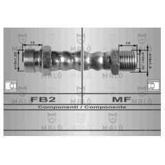 MALO Ελαστικοί σωλήνες φρένων (μαρκούτσια) 8054 FIAT