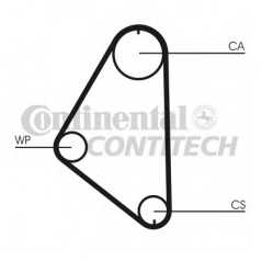 CONTITECH Ιμάντας Χρονισμού CT558 CONTITECH, CT, HTD, DAEWOO, OPEL, ROVER, VAUXHALL, ASCONA, KAT, CORSA, GSI, KADETT, VECTRA