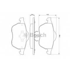 BOSCH Σετ τακάκια 0 986 424 481 PASSAT (3B2) 1996-2001