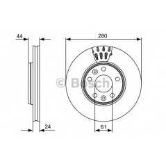 BOSCH Δισκόπλακα 0 986 479 555 BOSCH, MERCEDES, BENZ, RENAULT, CITAN, CDI, KANGOO, GRAND, BE, BOP, LPG