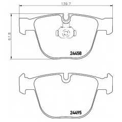 HELLA PAGID Σετ τακάκια 8DB 355 013-171 X5 (E70) 2007-2012