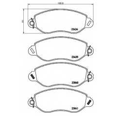 HELLA PAGID Σετ τακάκια 8DB 355 019-451 HELLA, PAGID, FORD, TRANSIT, DI, WVA