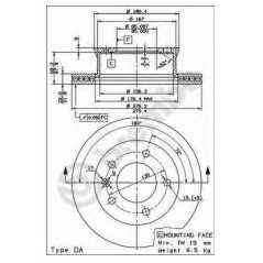 BRECO Δισκόπλακα BS 8301 VW, LT, II, SDI, TDI