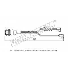 fri.tech. Δείκτης φθοράς τακάκι SU.186K 