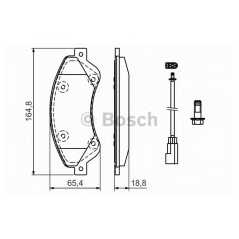 BOSCH Σετ τακάκια 0 986 494 236 TRANSIT TOURNEO 2006