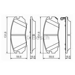 BOSCH Σετ τακάκια 0 986 494 279 MALIBU (V300) 2012, INSIGNIA 2008, 5 (YS3G) 2010