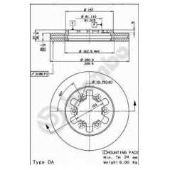 BRECO Δισκόπλακα BS 7988 PICK UP (D21) 1985-1998, PICK UP (D22) 1997