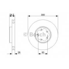 BOSCH Δισκόπλακα 0 986 479 307 6C11 1125, 8C1V 1125