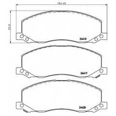 HELLA PAGID Σετ τακάκια 8DB 355 013-061 INSIGNIA 2008, 5 (YS3G) 2010