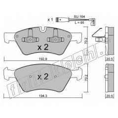 fri.tech. Σετ τακάκια 686.0W ECE, APPROVED