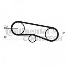 CONTITECH Σετ οδοντωτού ιμάντα CT933K1 ALMERA I (N15) 1995-2000, PRIMERA (P10) 1990-1996, SUNNY III (N14) 1990-1996