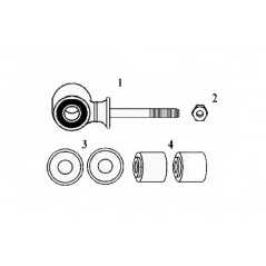 OCAP Σετ επισκευής ράβδος σταθεροποιητή 0180470-K 5 V6 170HP 2000, 4 150HP 2000, GT 16V 150HP 2000, 4 KAT 150HP 2000