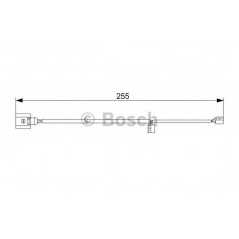 BOSCH Δείκτης φθοράς τακάκι 1 987 473 013 Q7 (4L) 2006, CAYENNE (955) 2002-2010