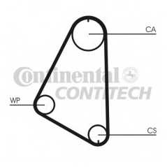 CONTITECH Ιμάντας Χρονισμού CT526 CONTITECH, CT, HTD, OPEL, VAUXHALL, CORSA, TR, KADETT