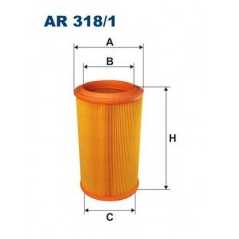 FILTRON Φίλτρο αέρα AR318/1 156 (932) 1997-2005, LYBRA (839AX) 1999-2005, LYBRA SW (839BX) 1999-2005, THESIS (841AX) 2002-2009