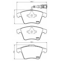 HELLA PAGID Σετ τακάκια 8DB 355 011-171 HELLA, PAGID, VW, MULTIVAN, TDI, TSI, TRANSPORTER, WVA