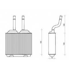 MAGNETI MARELLI Ψυγείο καλοριφέρ 350218261000 TIGRA (95_) 1994-2000