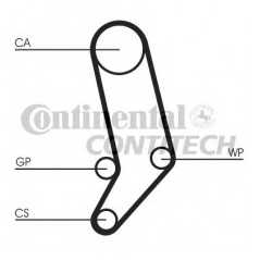 CONTITECH Σετ οδοντωτού ιμάντα CT939K2 CONTITECH, CT, VW, AUDI, TDI, LT, II, TRANSPORTER, IV