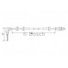 BOSCH Αισθητήρας στροφών τροχού 0 265 007 510 PUNTO (188) 1999