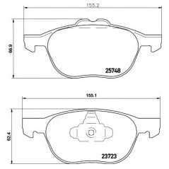 HELLA PAGID Σετ τακάκια 8DB 355 020-411 KUGA II (DM2) 2013