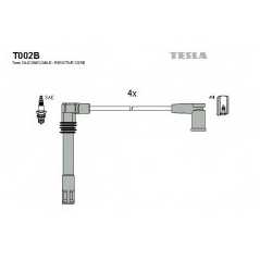 TESLA Μπουζοκαλώδια & Εξαρτήματα Σύνδεσης T002B A3 (8L1) 1996-2003, OCTAVIA (1U2) 1996-2010