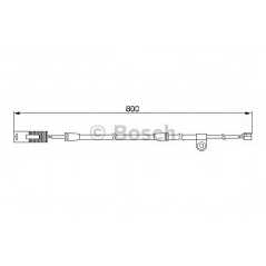 BOSCH Δείκτης φθοράς τακάκι 1 987 474 945 X5 (E53) 2000