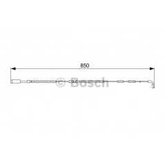 BOSCH Δείκτης φθοράς τακάκι 1 987 473 030 3 (E90) 2005-2011, X1 (E84) 2009