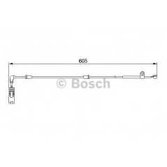 BOSCH Δείκτης φθοράς τακάκι 1 987 474 943 3 (E46) 1998-2005, Z4 (E85) 2003