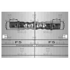 MALO Ελαστικοί σωλήνες φρένων (μαρκούτσια) 80168 VW, MULTIVAN, TDI, TRANSPORTER