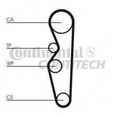 CONTITECH Ιμάντας Χρονισμού CT576 CONTITECH, LA, CT, FORD, SIERRA, GBG, BNG, GBC