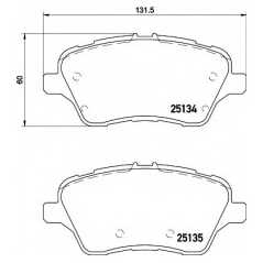 HELLA PAGID Σετ τακάκια 8DB 355 020-621 MAX 2012, FIESTA VI 2008