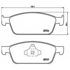 HELLA PAGID Σετ τακάκια 8DB 355 020-831 FOCUS III 2011, KUGA II (DM2) 2013