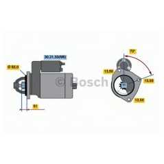 BOSCH Μίζα 0 001 371 004 BOSCH, IE, KW, DAF, SCANIA