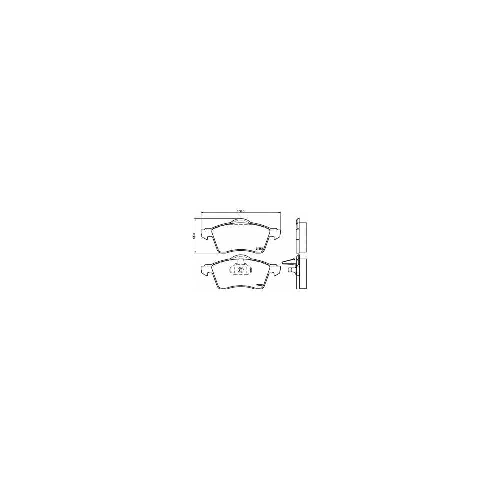 HELLA PAGID Σετ τακάκια 8DB 355 008-011 HELLA, PAGID, VW, TRANSPORTER, IV, TD, TDI, VR, WVA