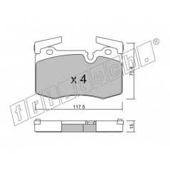 fri.tech. Σετ τακάκια 846.0 ECE, APPROVED