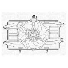 MAGNETI MARELLI Βεντιλατέρ 069422024010 DOBLO (119) 2001