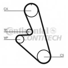 CONTITECH Ιμάντας Χρονισμού CT535 HTD 1038, 626 II (GC) 1982-1987, 929 I (LA) 1978-1986, 929 II (HB) 1981-1987