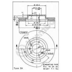 BRECO Δισκόπλακα BS 8397 407 (6D_) 2004, 407 SW (6E_) 2004, 508 2010, 508 SW 2010