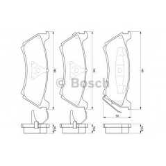 BOSCH Σετ τακάκια 0 986 424 648 CLASS (W163) 1998-2005