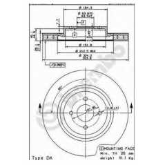 BRECO Δισκόπλακα BS 8454 FORD, FOCUS, DAW, DBW, RS